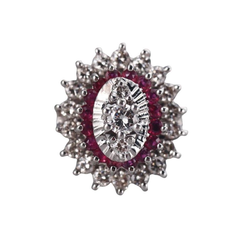 14k Gold Ruby and Diamond Ring