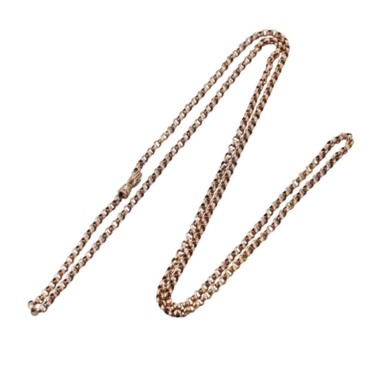 Antique 14k Gold Turquoise Necklace