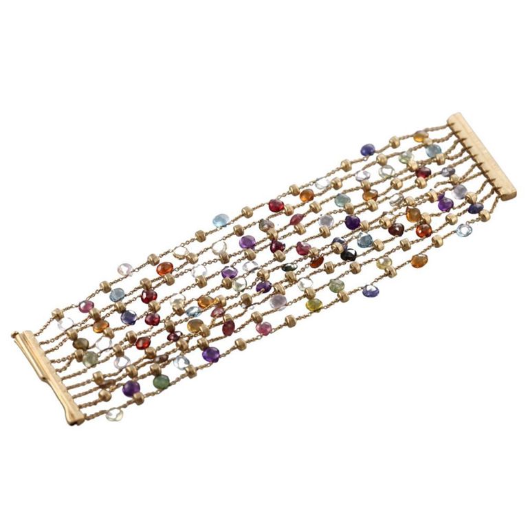 18k Yellow Gold Gemstone Bracelet