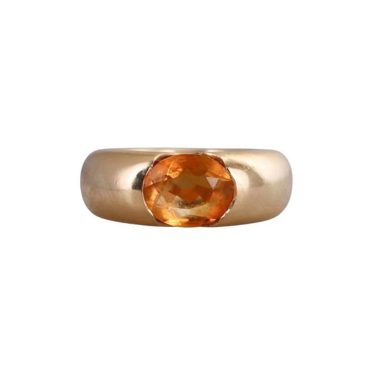 18k Yellow Gold Citrine Ring