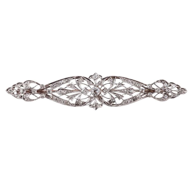 Platinum Diamond Brooch