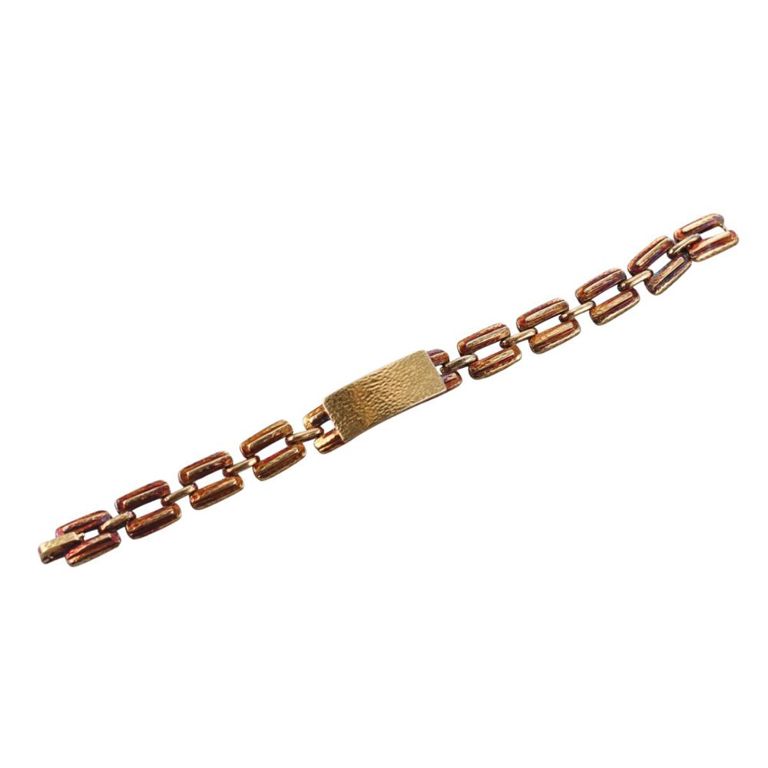 David Webb 18k Gold Link Bracelet
