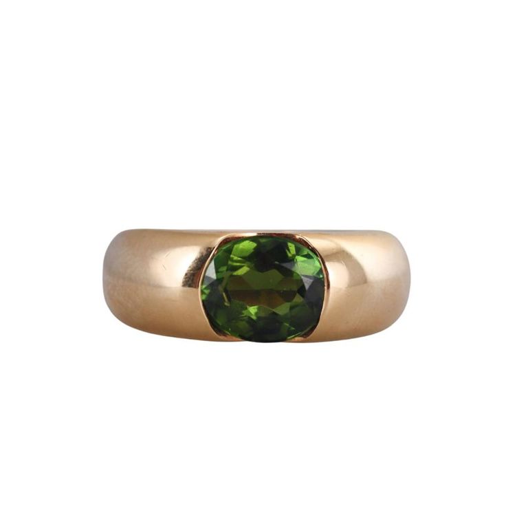 18k Gold Tourmaline Ring