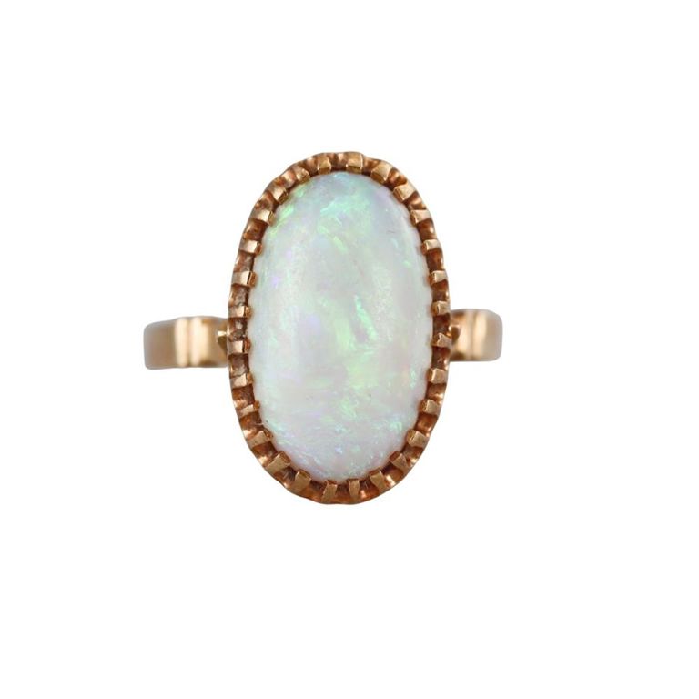 18k Yellow Gold Opal Ring