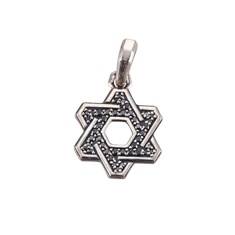 Silver Black Diamond Pendant