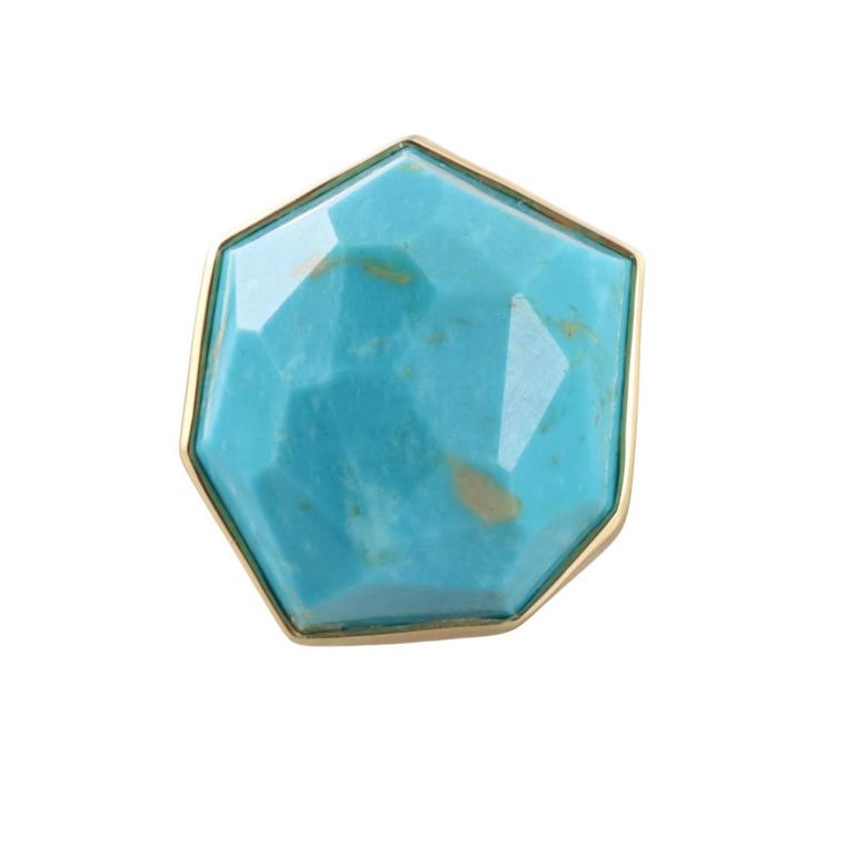 18k Yellow Gold Turquoise Ring