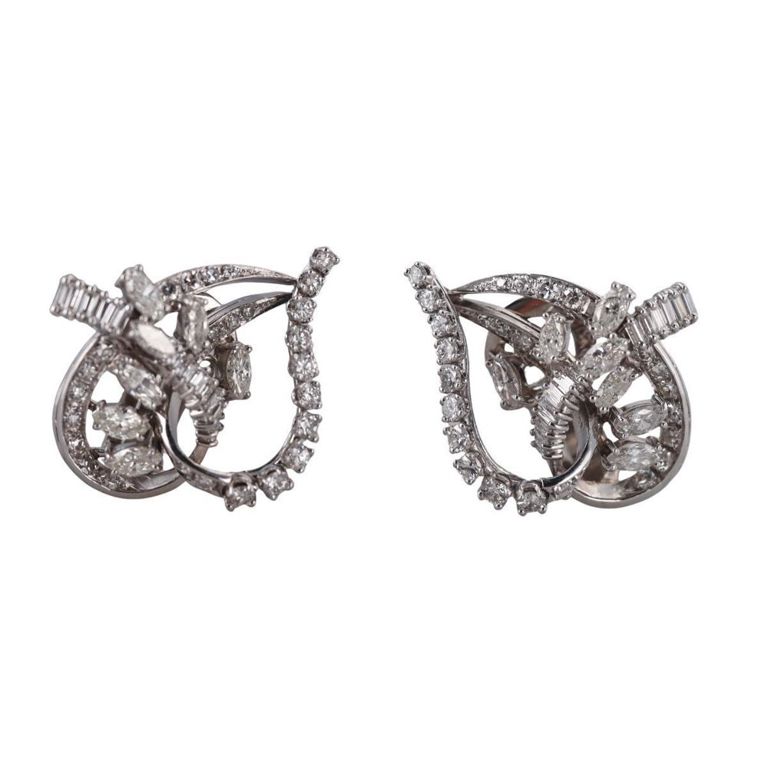 Platinum Diamond Earrings