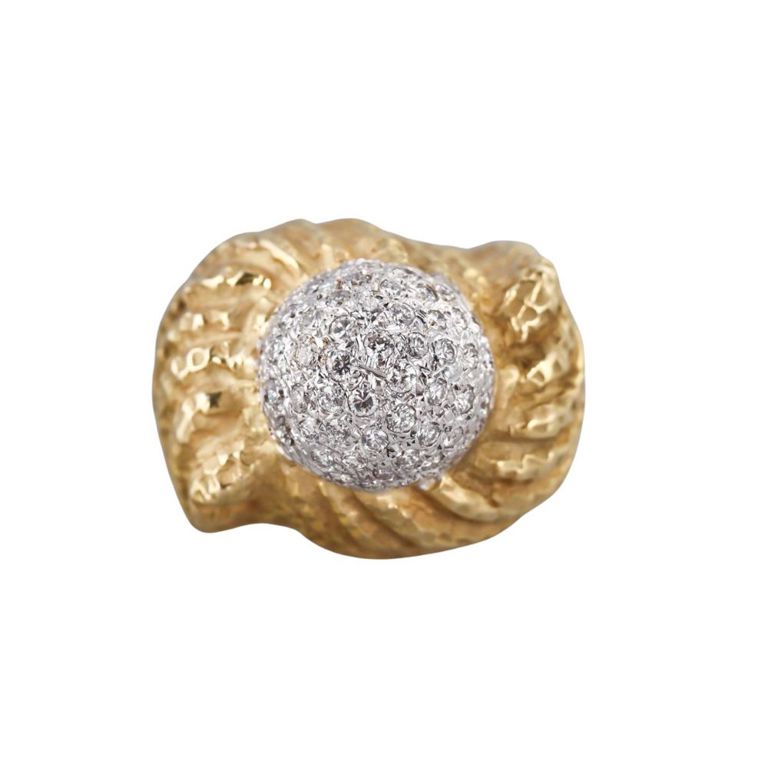 18k Yellow Gold Diamond Ring