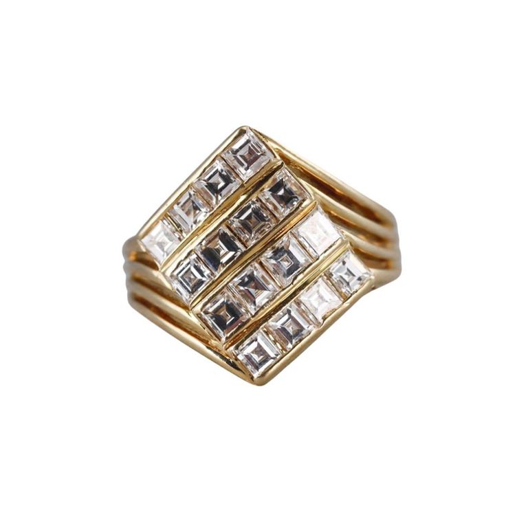 18k Gold Diamond Ring