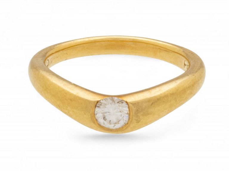 18k Yellow Gold Diamond Ring