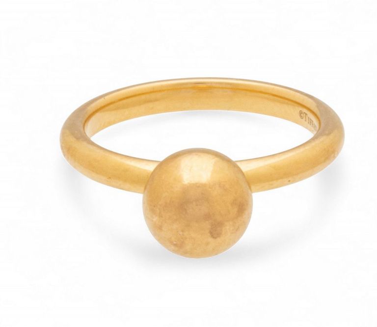18k Yellow Gold Ball Ring