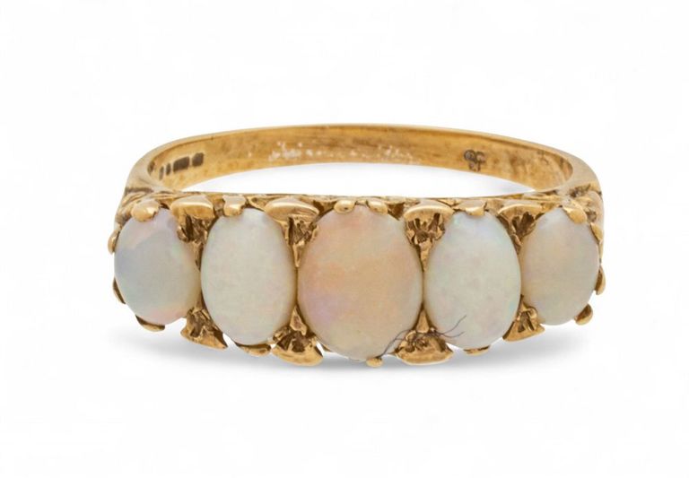 14k Yellow Gold Opal Ring