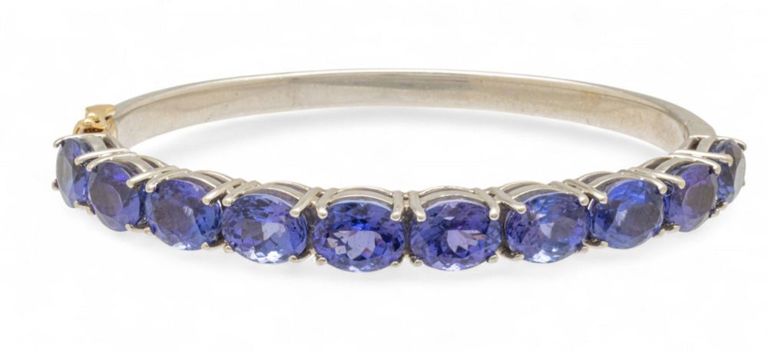 14k Yellow Gold Tanzanite Bracelet
