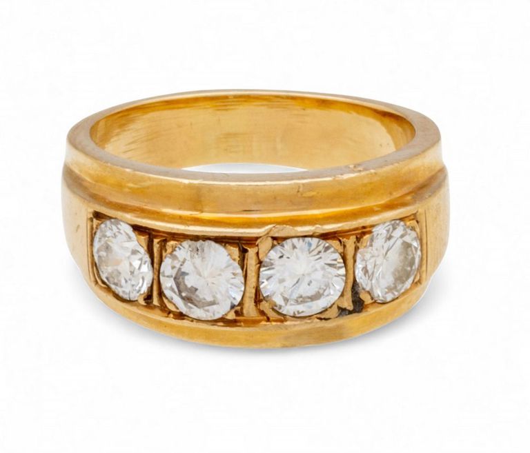 14k Yellow Gold Diamond Ring