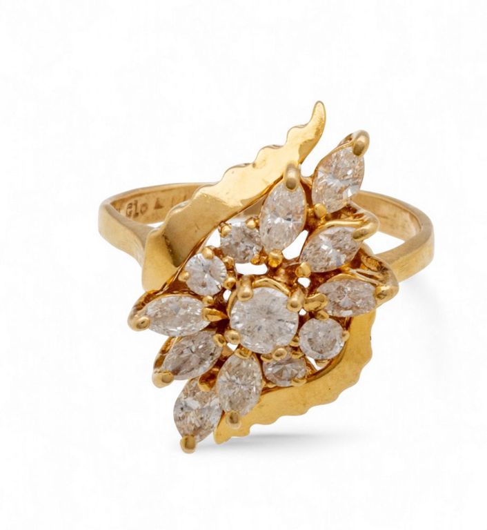 14k Yellow Gold Diamond Ring