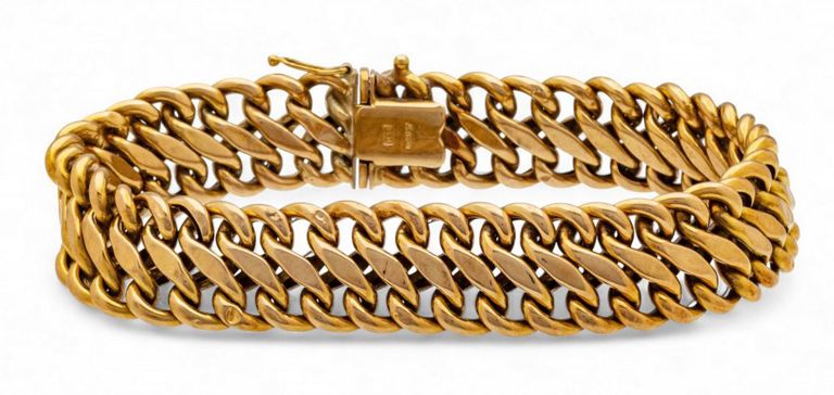 14k Yellow Gold Hinged Bracelet