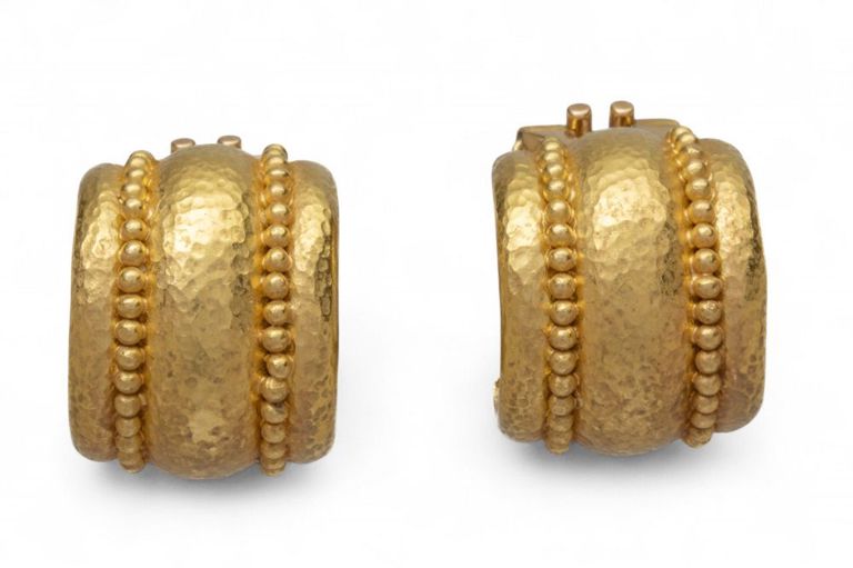 19k Gold Huggie Earrings