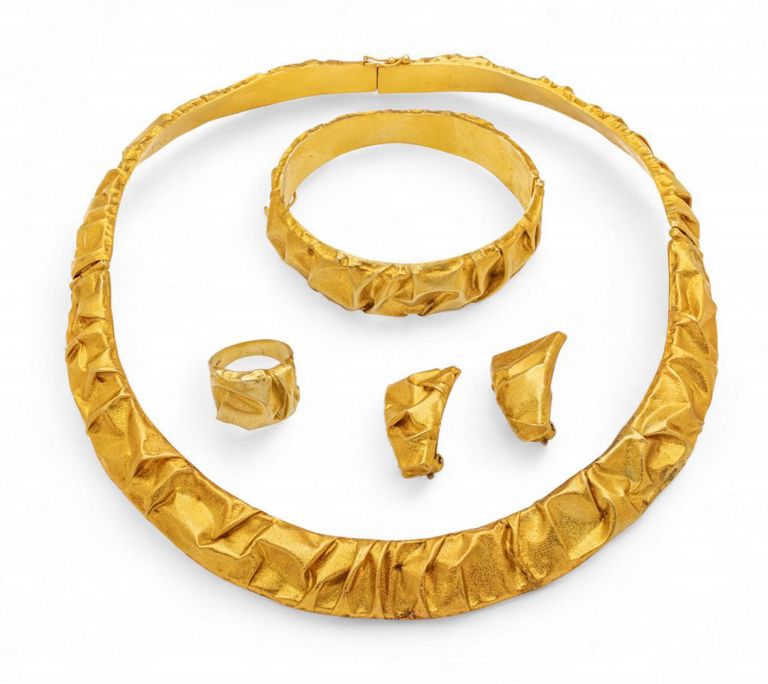 14k Gold Greek Jewelry Set