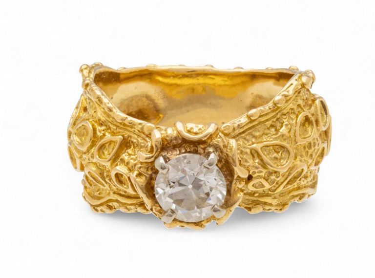 18k Yellow Gold Diamond Ring
