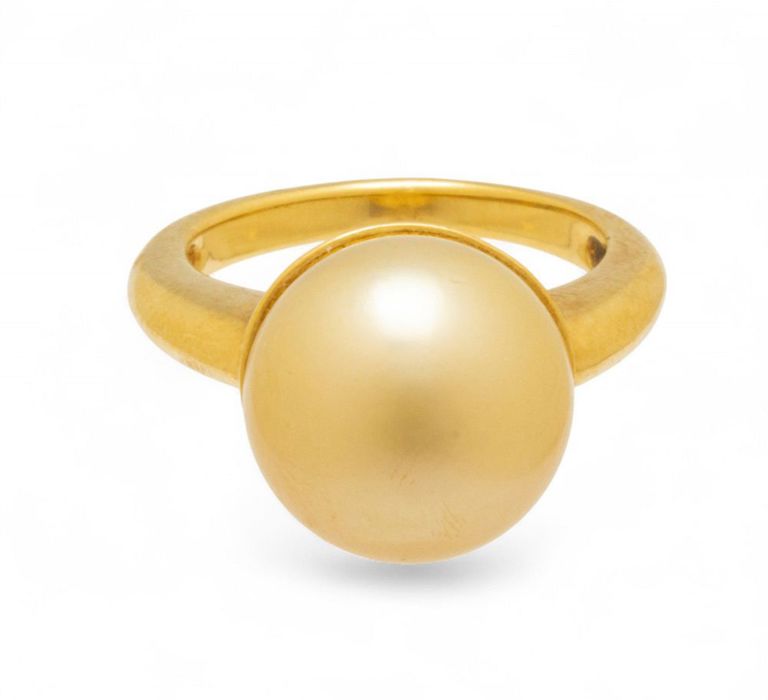 18k Gold South Sea Pearl Ring