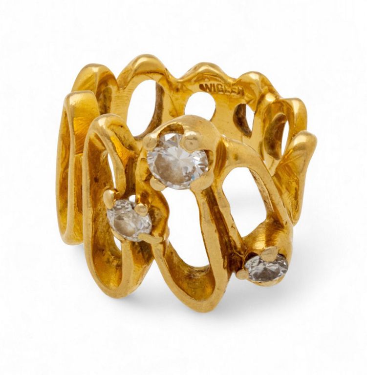 18k Yellow Gold Diamond Ring