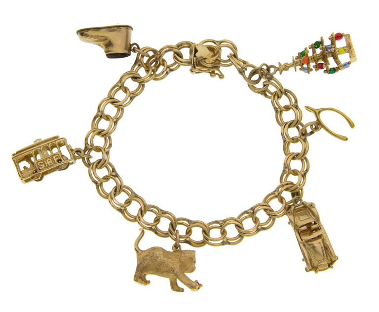Gold Charm Bracelet