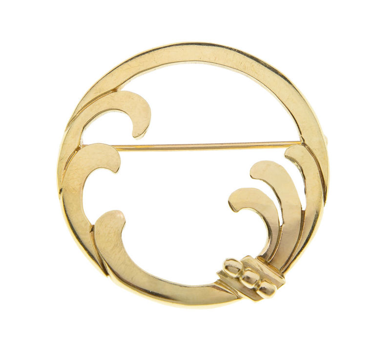 14k Yellow Gold Brooch