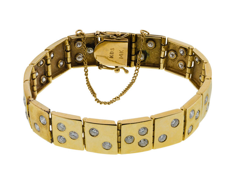 14k Gold Diamond Bracelet