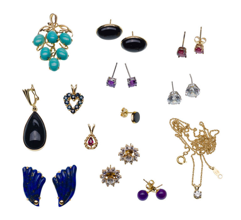 Set of 13 14k Gold Jewelry