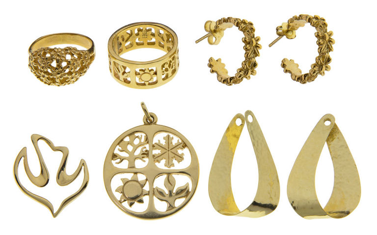 Set of 6 14k Gold Jewelry
