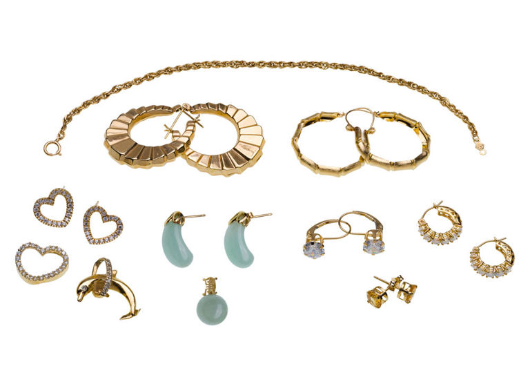 Set of 11 14k Gold Jewelry