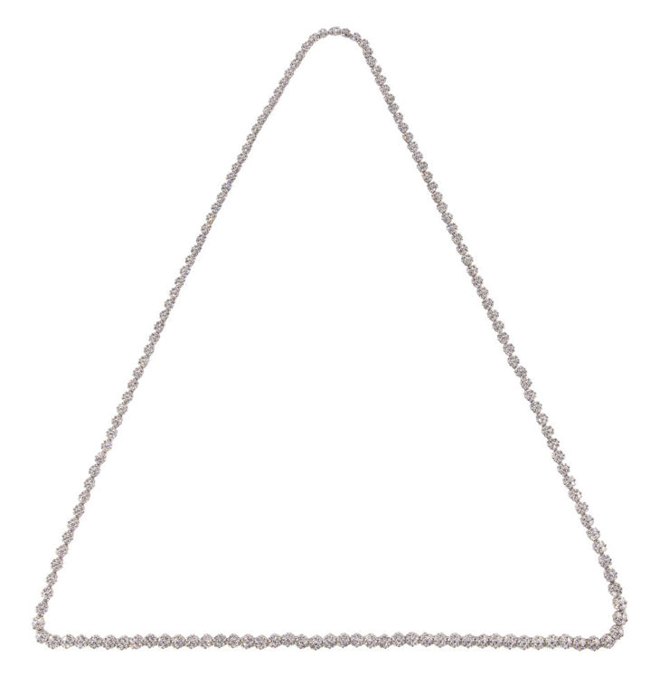 18k White Gold Diamond Necklace