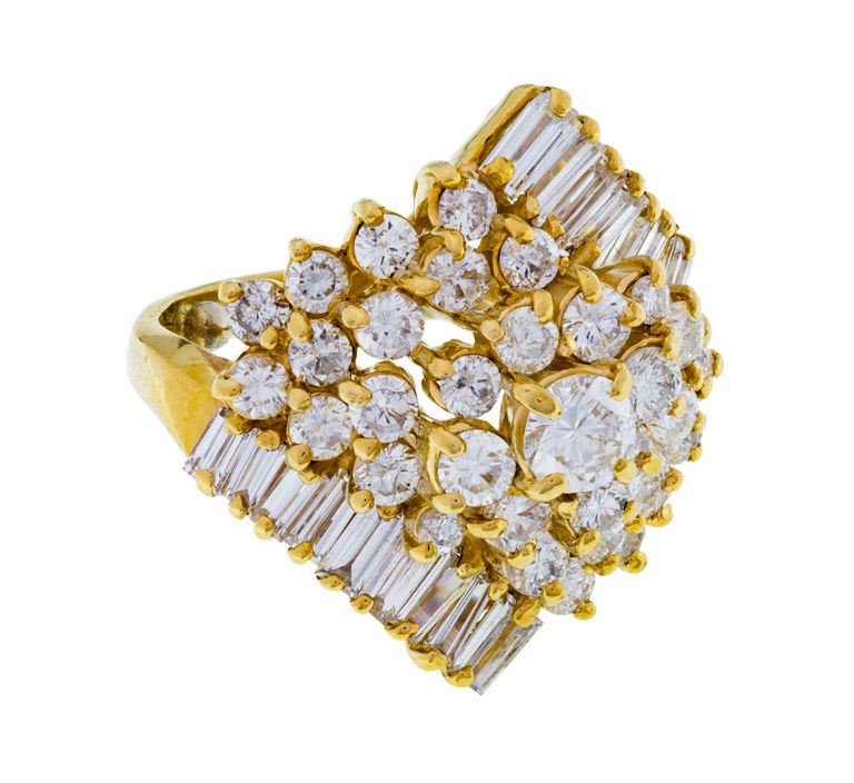 14k Yellow Gold Diamond Ring