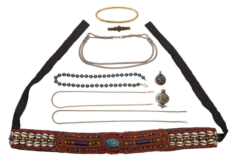 Set of 10k Gold, Silver and Costume Jewelry