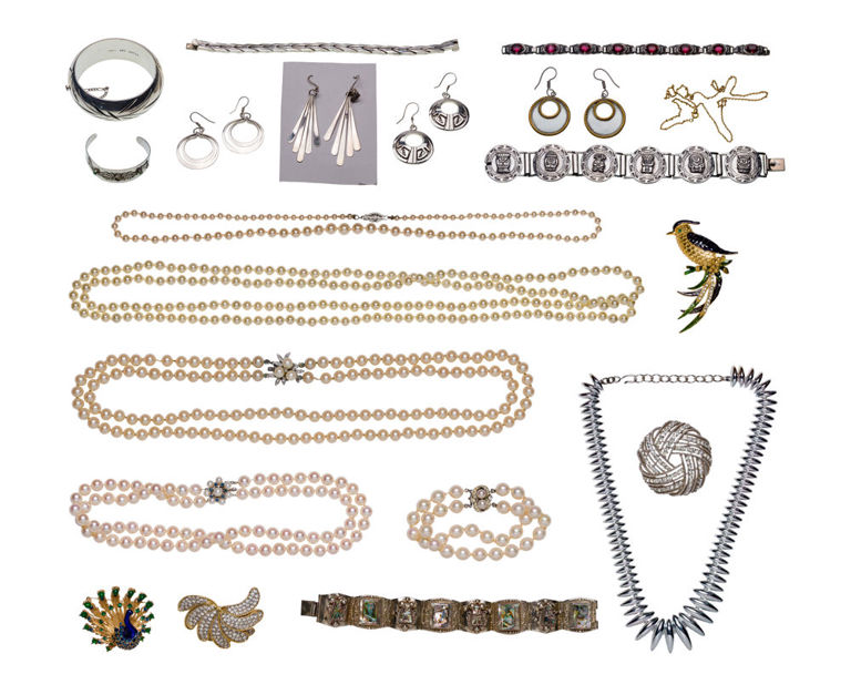 Set of Gold, Silver and Costume Jewelry
