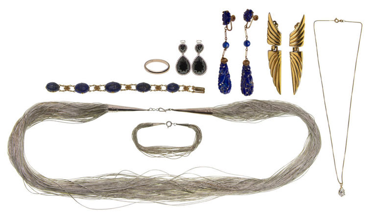 Set of Gold, Sterling Silver and Designer Jewelry