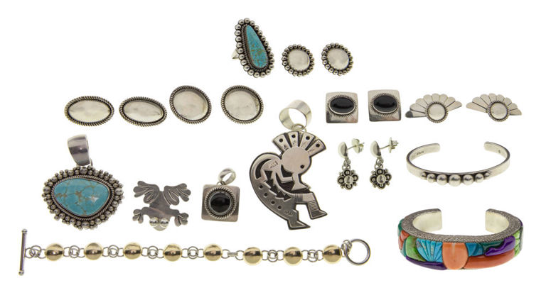Set of Native American Sterling Silver Jewelry