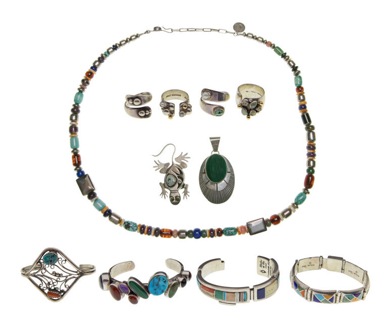 Set of 11 Sterling Silver Jewelry Pieces