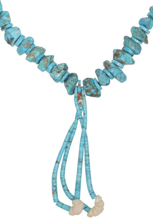 Turquoise Beaded Jocla Necklace