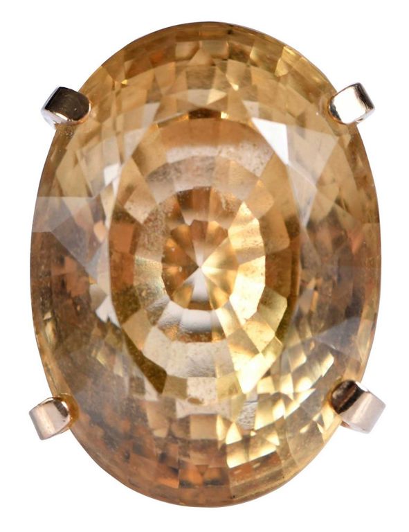 14k Yellow Gold Citrine Ring