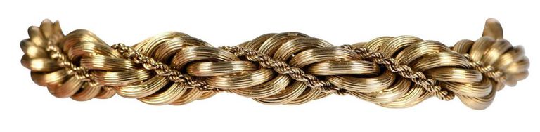 18k Gold Twisted Rope Bracelet
