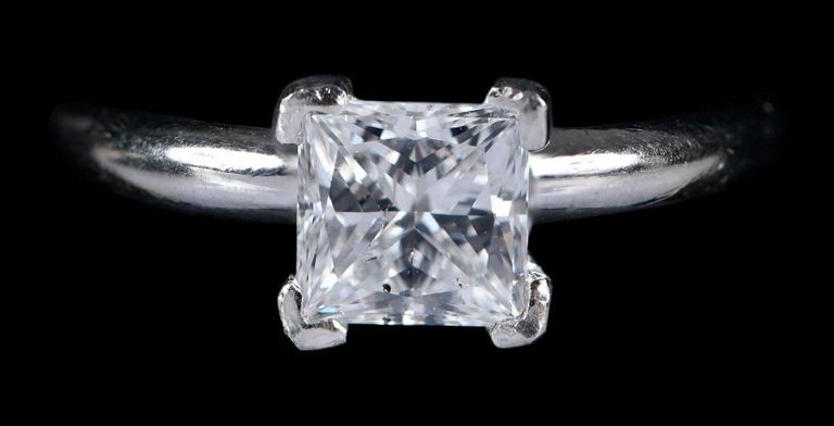 Platinum Diamond Solitaire Ring