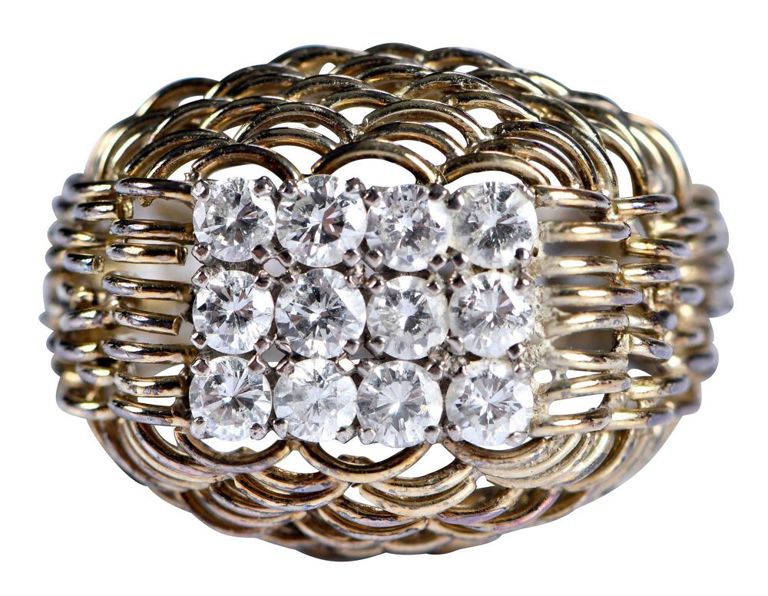 14k Gold Diamond Ring