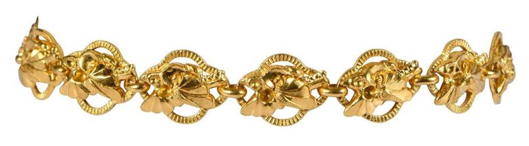 22k Gold Medallion Bracelet