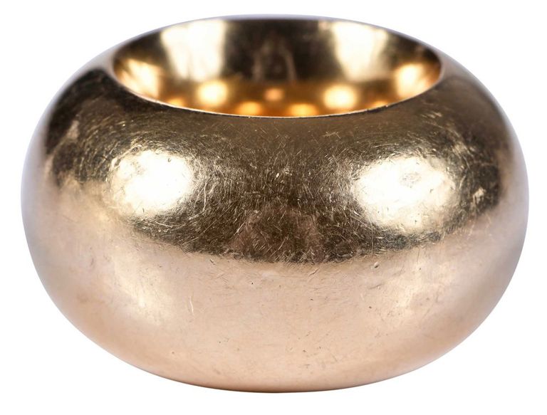 18k Gold Wide Band Ring