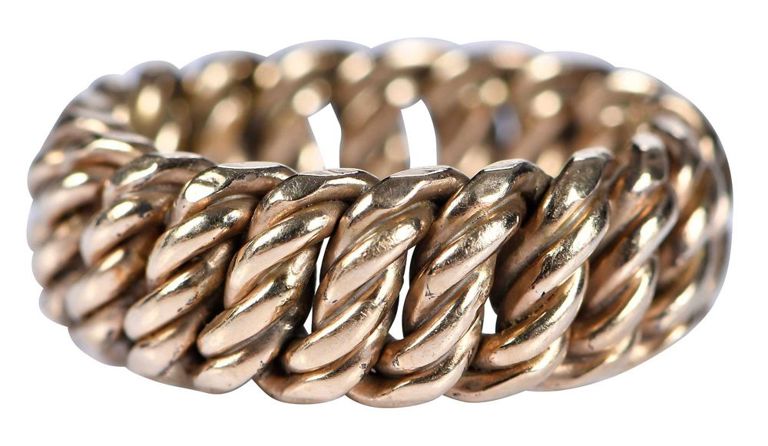 14k Gold Woven Band Ring