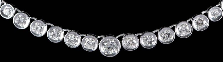 Platinum Diamond Riviera Necklace