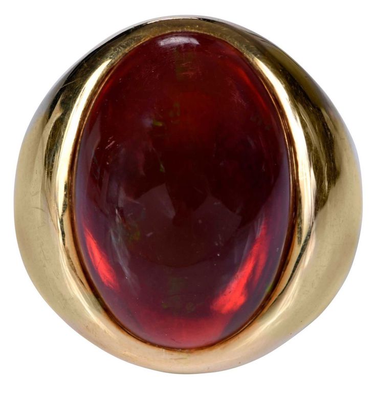 Men's 14k Gold Opal Ring