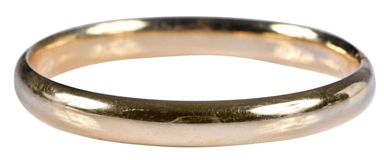 14k Gold Hinged Bangle Bracelet