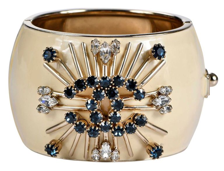 Chanel Starburst Crystal Cuff Bracelet